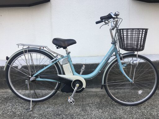 地域限定送料無料　ヤマハ　パス　6AH　水色　アシスタ　ビビ　神戸市　電動自転車