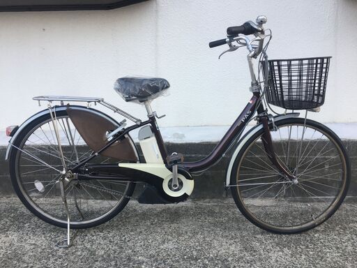地域限定送料無料 ヤマハ パス 新基準 4AH 子供乗せ 茶 アシスタ ビビ 神戸市 電動自転車