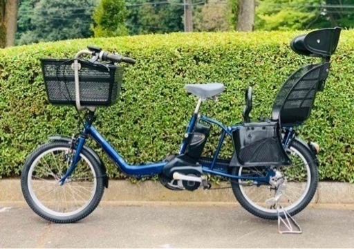 ❻ 4435子供乗せ電動自転車パナソニック3人乗り新品20インチ良好バッテリー