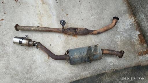 ジムニー sj30 ja71 ja11 触媒 フロントパイプ マフラー ジムニー sj30 ja71 ja11 触媒 フロントパイプ マフラー ジムニー sj30