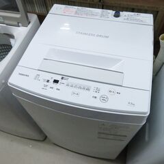 東芝 2019年製 4.5kg洗濯機 AW-45M7 市内配送無...