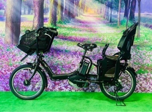 ❻ 4514子供乗せ電動自転車ヤマハ3人乗り新品20インチ良好バッテリー