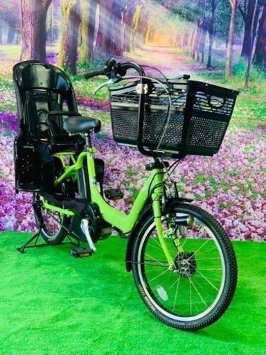 ❻ 4520子供乗せ電動自転車ヤマハ3人乗り新品20インチ良好バッテリー