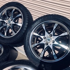 冬タイヤ 195/50R16 切削加工3ピース風アルミホイール付きスタッドレス ブリザック 4本組
