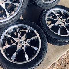 冬タイヤ 195/50R16 切削加工3ピース風アルミホイール付きスタッドレス ブリザック 4本組