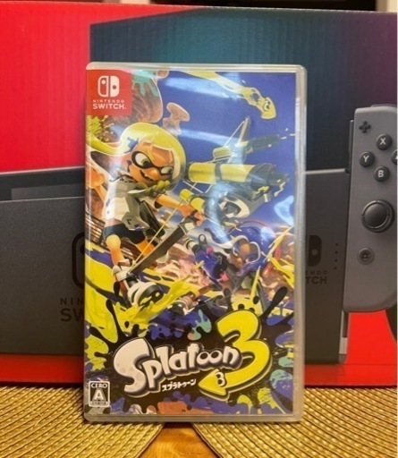 【振込可】美品 強化バッテリーNintendo Switch本体(グレー) + スプラトゥーン3ソフト