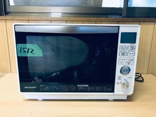 ✨2019年製✨1512番 シャープ✨ジャー炊飯器✨RE-BK800-W‼️