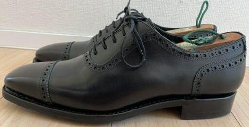 Berwick 4089 バーウィック 外羽根 プレーントウ ブラック　UK8 berwick プレーントゥ 外羽根 Berwick 4089 バーウィック 外羽根