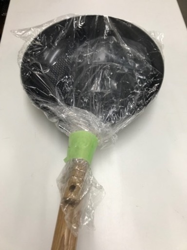 取引場所　南観音　K 2212-136 中華鍋　油切り　2点セット　IH対応不明　鍋直径28cm