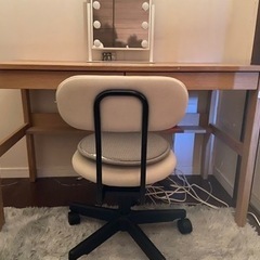 MUJI オーク無垢材デスク・椅子セット