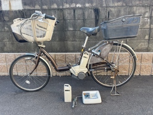 ブリジストン Angelino Assista 電動アシスト自転車 26インチ A54 内装3段変速 3.8Ahx2バッテリー・充電器