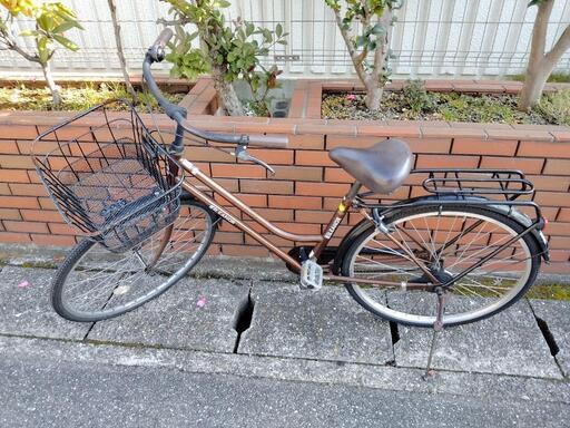 (chariyoshy)26インチ自転車ブラウン