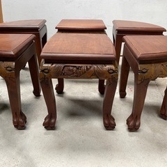 希少！早いモノ勝ち！「彫刻　座卓」