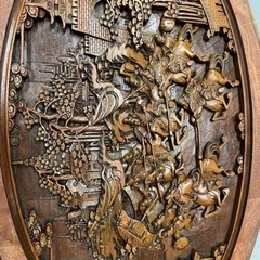 希少！早いモノ勝ち！「彫刻　座卓」