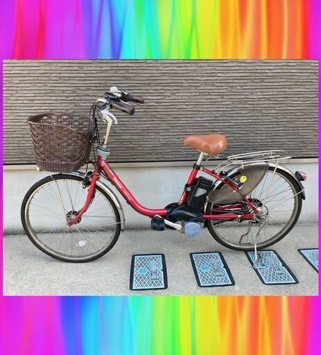 特① Panasonic　ビビ　6Ah 24インチ　電動自転車　電動アシスト自転車　中古   12093