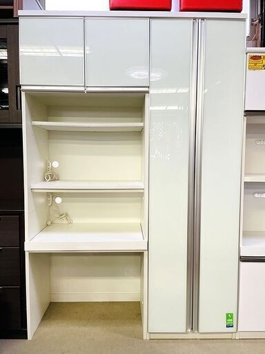 リサイクルストアスターズ城西店　大型 レンジボード 食器棚 ダストBOX置き付