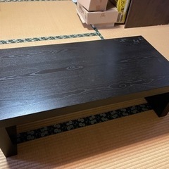 ドウシシャ　ローテーブル（黒）【値下げ1200→800】（お話し中）