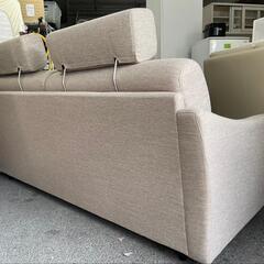 ★【ニトリ】3人掛けソファー　ヘッドレスト　オットマン付き　全部で12万円位で購入　幅約180cm 💳自社配送時🌟代引き可💳※現金、クレジット、スマホ決済対応※