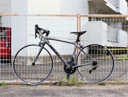 【取ジ】≪W779ジ≫GIANT/ジャイアント ロードバイク TCR SLR 1 2018年モデル XSサイズ/425mm 2×11変速 22段階 シルバー系 カーボン 難あり/現状品