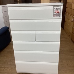 KL-37【新入荷 リサイクル品】ハイチェスト 白