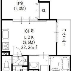 (✨新築・即入可🏠)南東向の明るい1LDK🌞広々キッチンでお料理してみませんか🍳 - 四條畷市