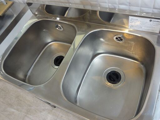 リサイクル美品 東製作所 W750 2槽シンク ベスト N-152 