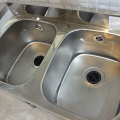 リサイクル美品 東製作所 W750 2槽シンク N-152