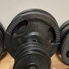 バーベル　EZバー　ダンベルバー　重り85キロ分