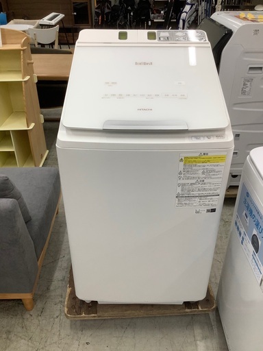 安心の1年保証付！！  HITACHI　10.0kg縦型洗濯乾燥機　BW-DX100F  2020年製
