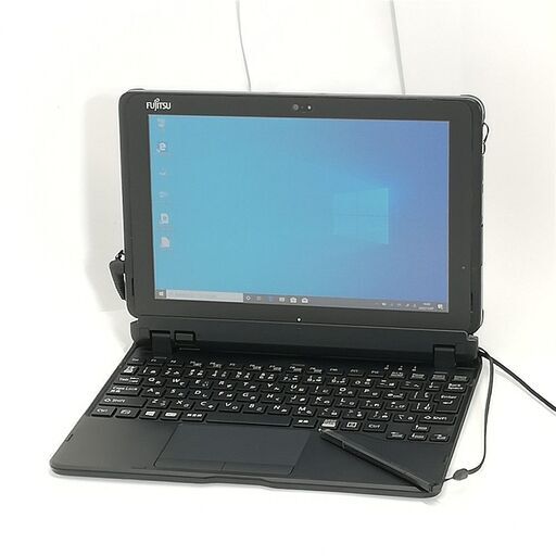 送料無料 保証付 日本製 10.1型 タブレット 富士通 Q507/PE 中古美品 Atom 4GB 高速SSD 無線 Wi-Fi Bluetooth Webカメラ Windows10 Office