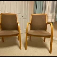 (1月下旬まで断捨離)天童ダイニングチェア アームチェア 2点
