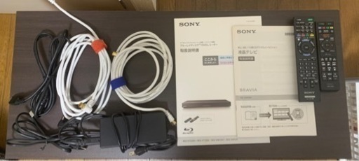 (商談中)テレビ台➕ソニー BRAVIAテレビ32インチ➕ソニー1TB ブルーレイレコーダセット