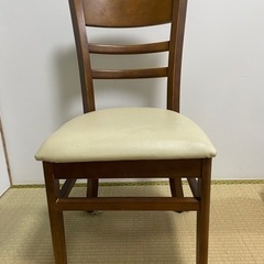 【ネット決済】ブラウン×アイボリーの椅子