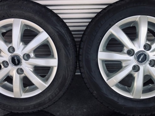 車のパーツ 冬タイヤ 155/65R13 軽自用ホイール付きスタッドレス 4本組