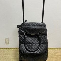 【ネット決済】キルティング素材　黒のカートバッグ