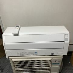 中古 富士通 エアコン AS-C22J-W 2019年 nocria（ノクリア）Cシリーズ ホワイト [おもに6畳用