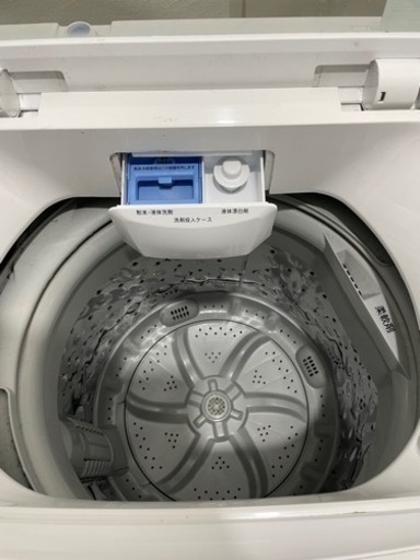 美品　2019年製 ニトリ 全自動洗濯機 NTR-60  6.0kg   風乾燥  ステンレス槽　ガラス蓋