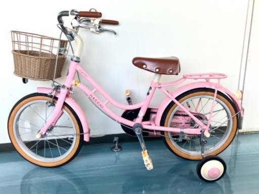 子供　自転車　16インチ　ブリヂストン  HACCHI  ハッチ　ピンク