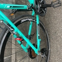 クロスバイク 21段ギア グリーン（引き取り限定）