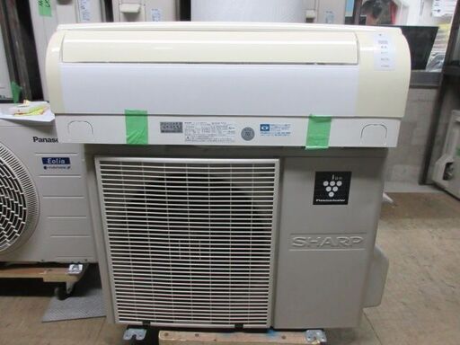 K03627　シャープ　中古エアコン　主に10畳用　冷房能力　2.8KW ／ 暖房能力　3.6KW