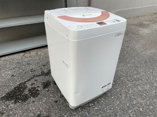 ★ 動作〇 ★ 洗濯機 SHARP ES-GE60N -P 2013年製 6kg 風呂湯 全自動電気洗濯機