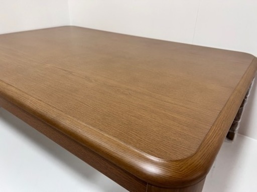【未使用】こたつテーブル 120×80 ヒーターファン機能付き 2022年製 家具調ブラウン色