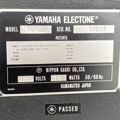 希少 YAMAHA ステージキーボード YC-20 エレクトーン オルガン ペダル 