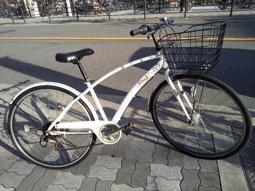 ♪ジモティー特価♪シマノ外装6段変速・自動点灯ＬＥＤライト付き2７型シティサイクル　中古自転車