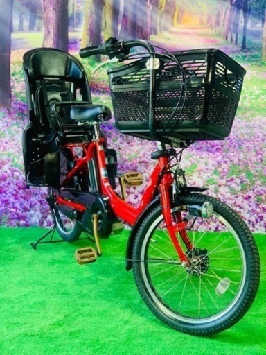 ❹ 4530子供乗せ電動自転車ヤマハ3人乗り新品20インチ良好バッテリー