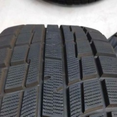 受付終了 美品 17インチアルミ＆スタッドレス バリ山4本セット 215 60