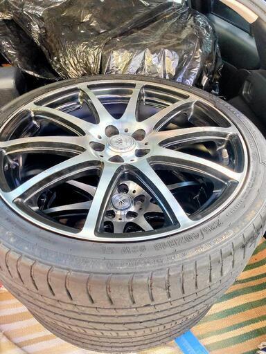 単品販売50プリウス装着マナレイスポーツアルミ4本セット215/45R17 タイヤ・ホイール