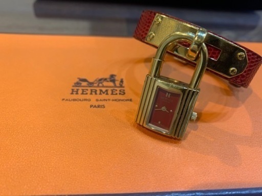 35％OFF】 HERMES ○送料無料○ uaid.nl ケリーウォッチ 赤ベルト