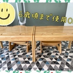 【超美品】机＋椅子の2セット  幼児用