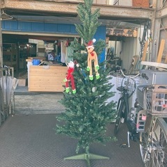 [210センチ飾り付きクリスマスツリー]リサイクルショップヘルプ